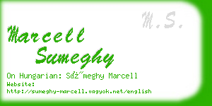 marcell sumeghy business card